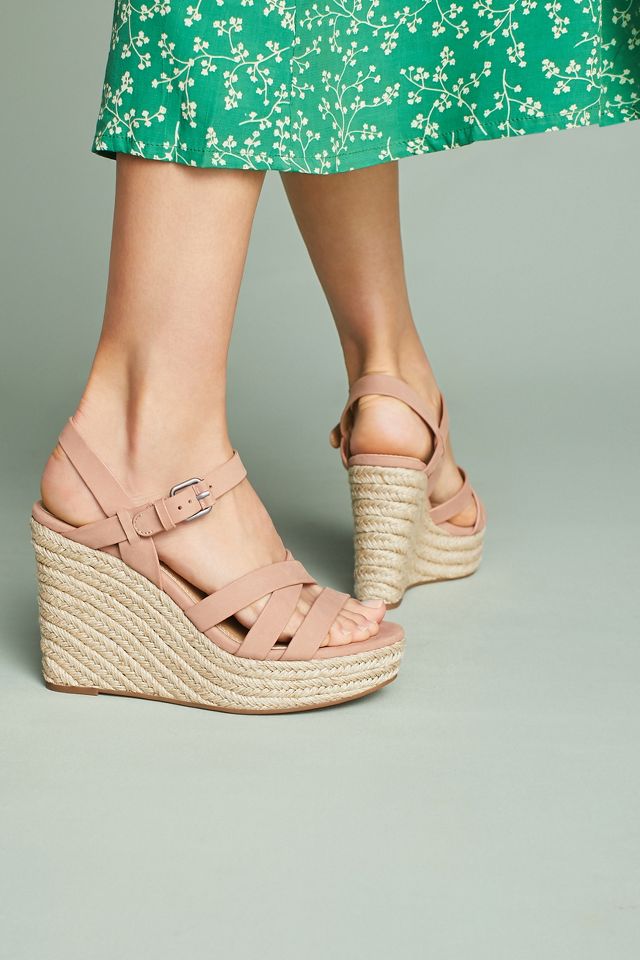 Billie leather espadrilles wedge mules