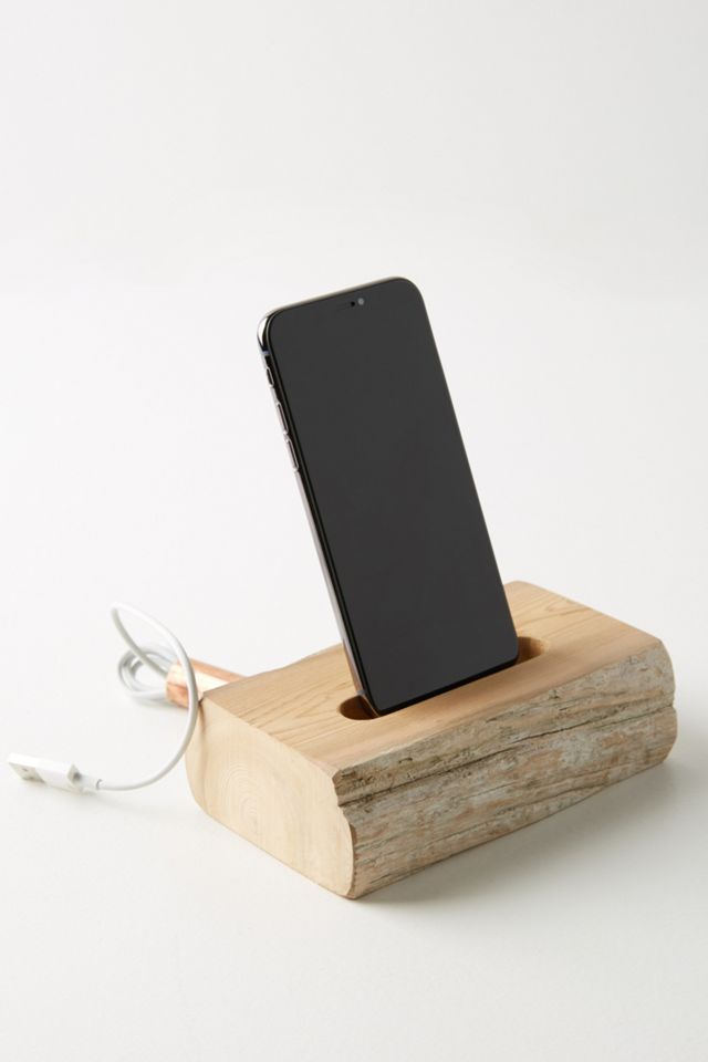 Driftwood iPhone Dock #2