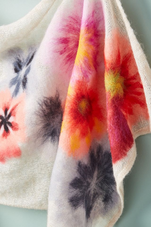 Felted Bouquet Scarf #3