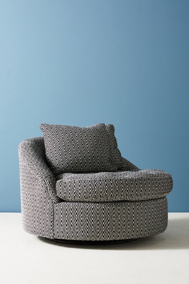 Wool Diamond Barwick Swivel Chair #1