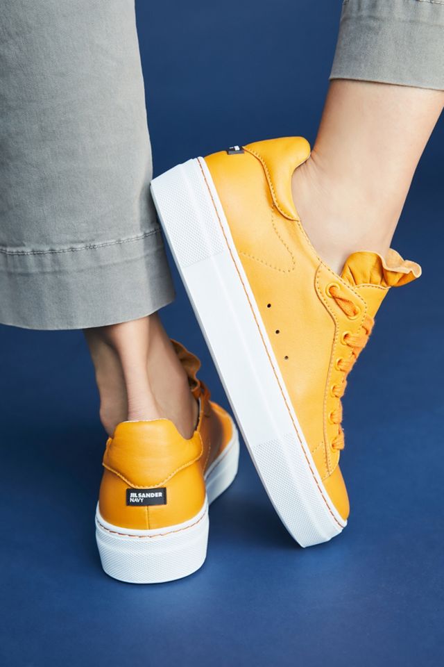 Jil Sander Navy Arancio Sneakers #4
