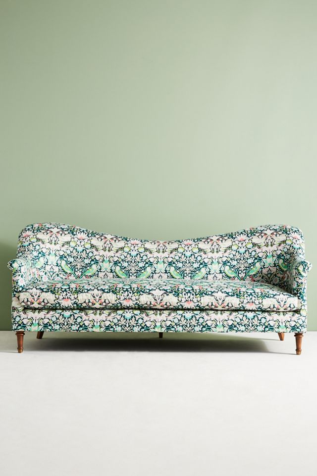 Liberty for Anthropologie Strawberry Thief Pied-A-Terre Sofa #1