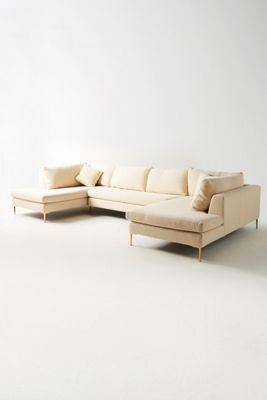 Wool Diamond Edlyn U-Shaped Sectional