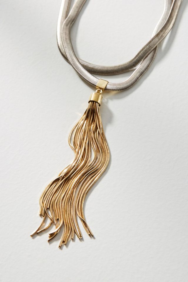 Layered Tassel Necklace #1