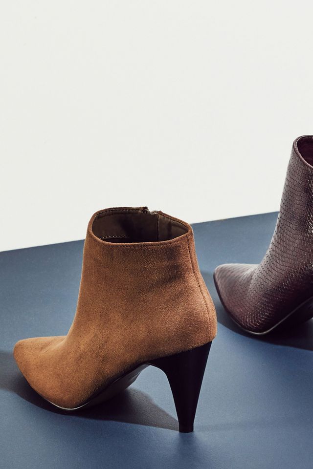 Vanessa Wu Suede Heeled Booties #4