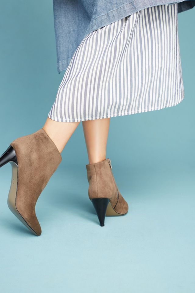 Vanessa Wu Suede Heeled Booties #2