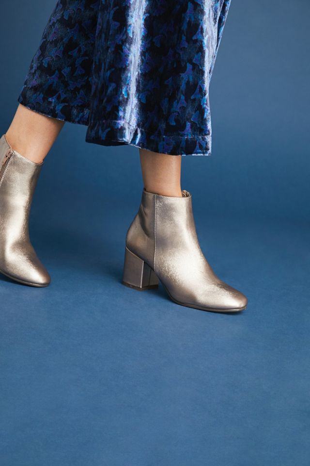 Vanessa Wu Metallic Booties #1
