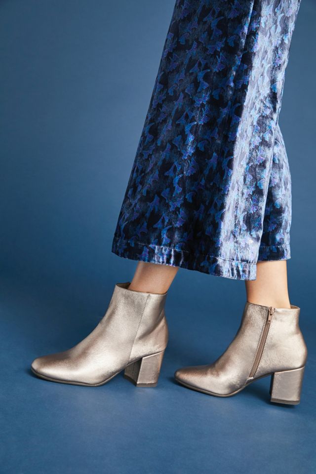 Vanessa Wu Metallic Booties #2