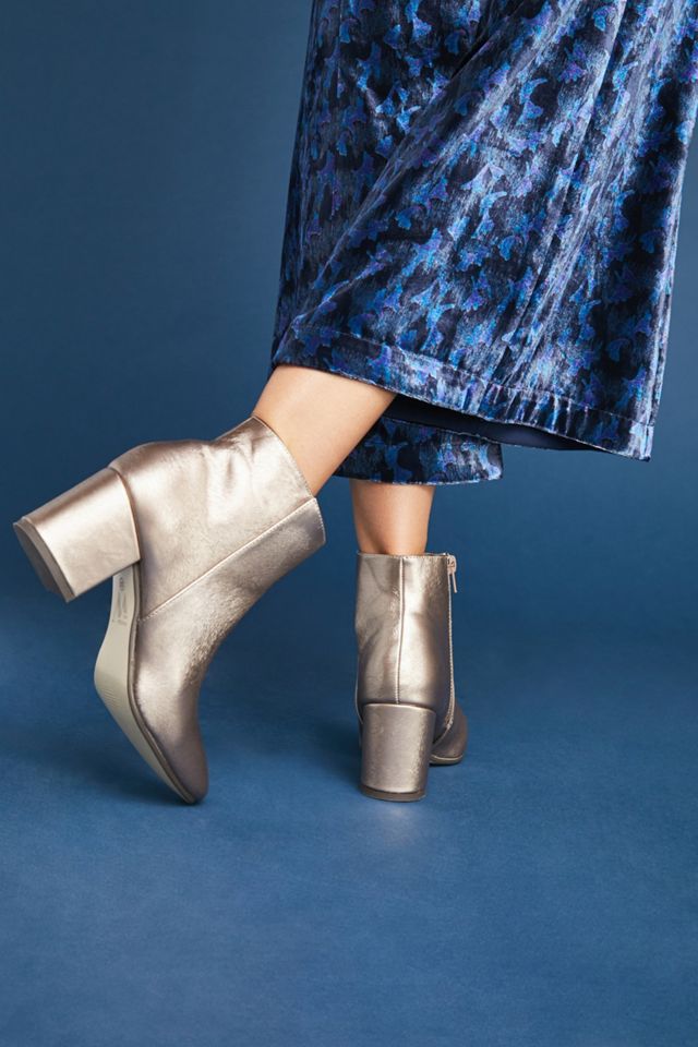 Vanessa Wu Metallic Booties #3