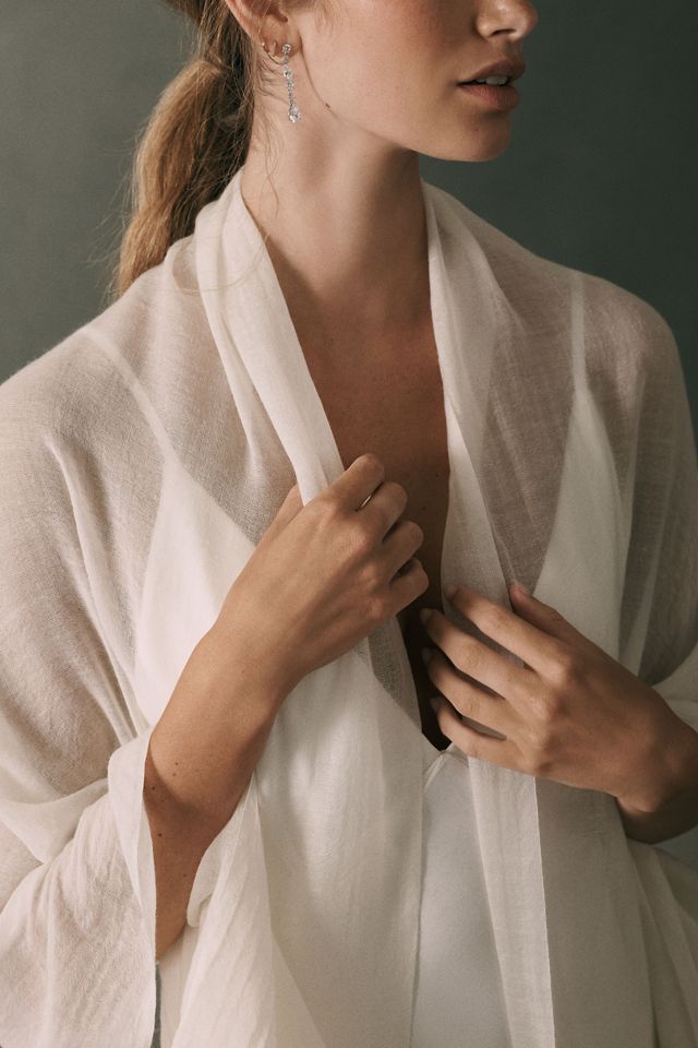 BHLDN Rue Semi-Sheer Wrap #3
