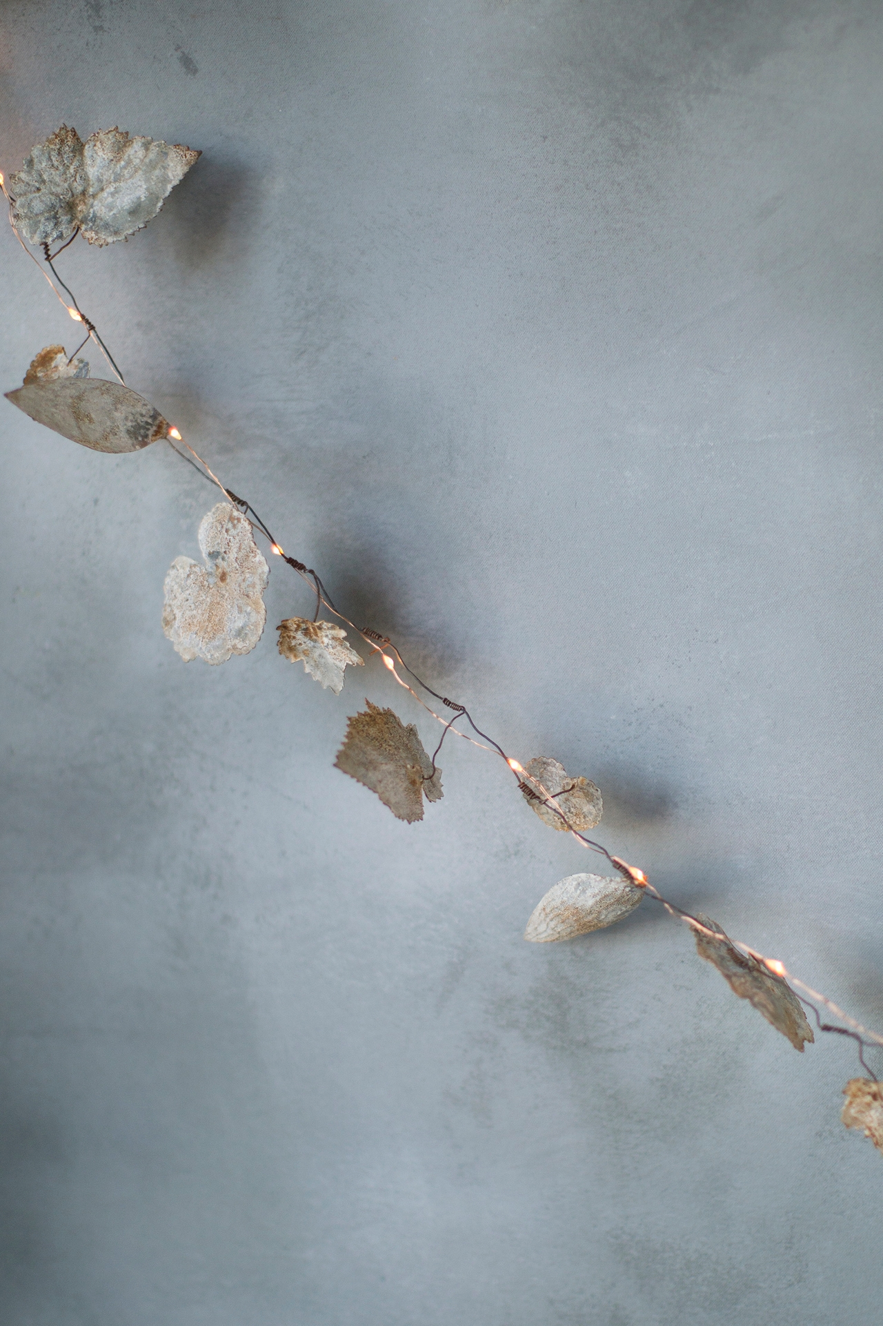 Pressed Zinc Leaf Garland