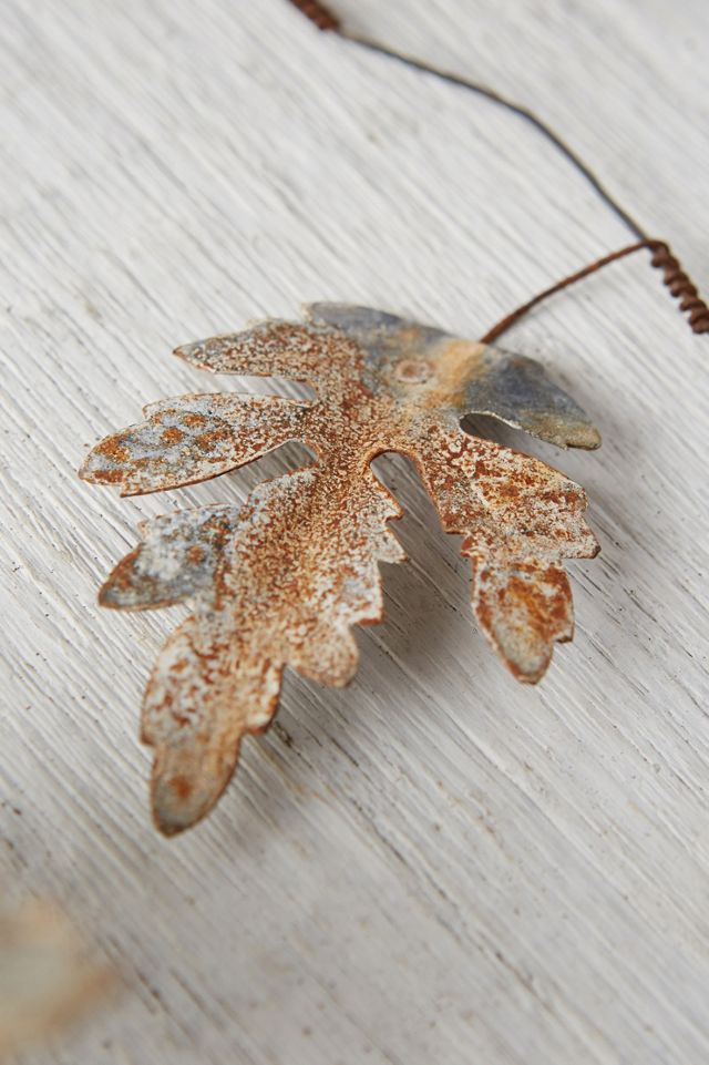 Pressed Zinc Leaf Garland #1