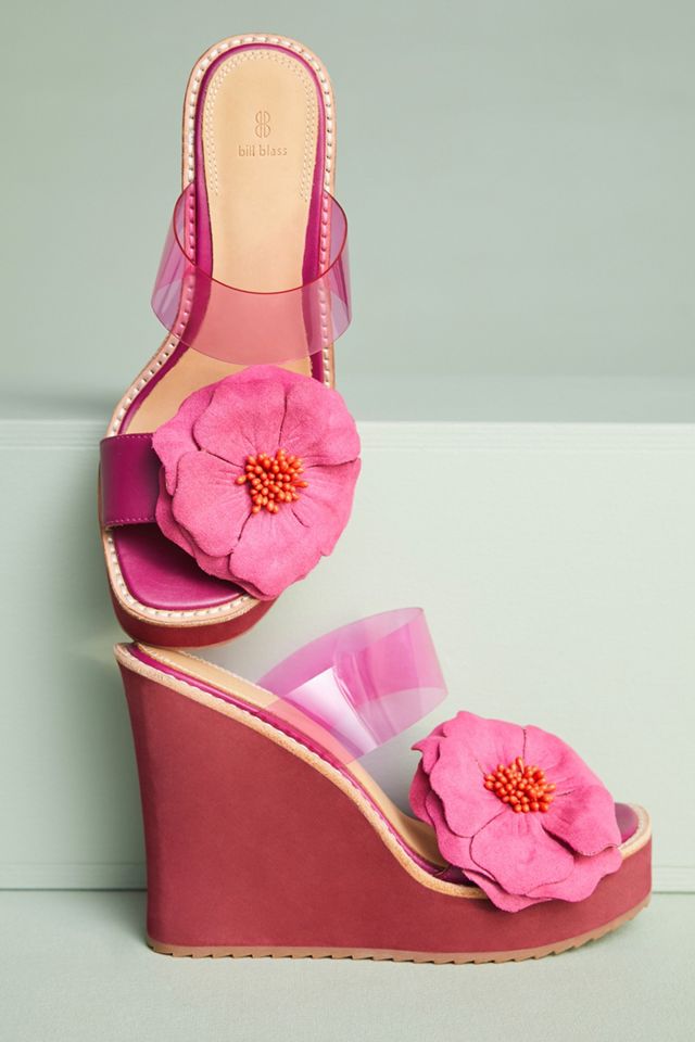 Bill Blass Dansby Hibiscus Wedge Sandals #3