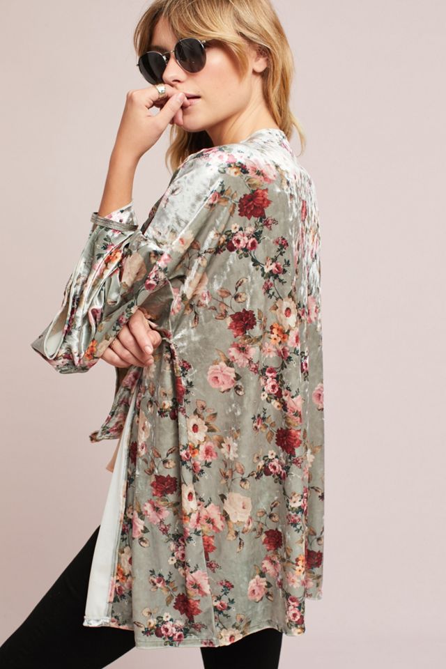 Briley Velvet Floral Kimono #2