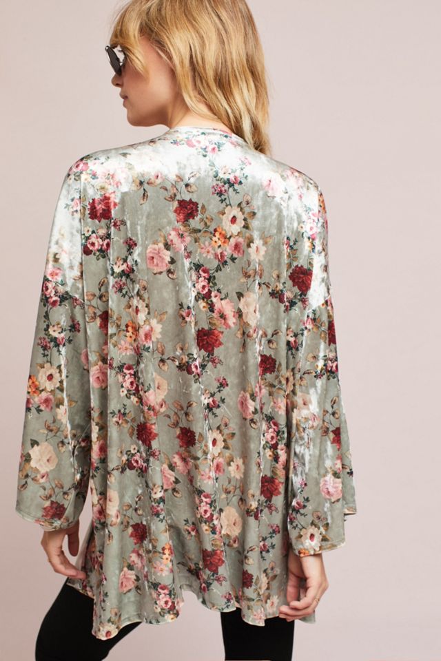 Briley Velvet Floral Kimono #3