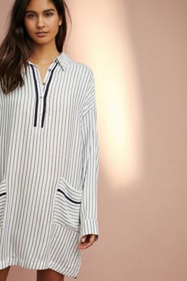Brushed V-Neck Sleep Shirt