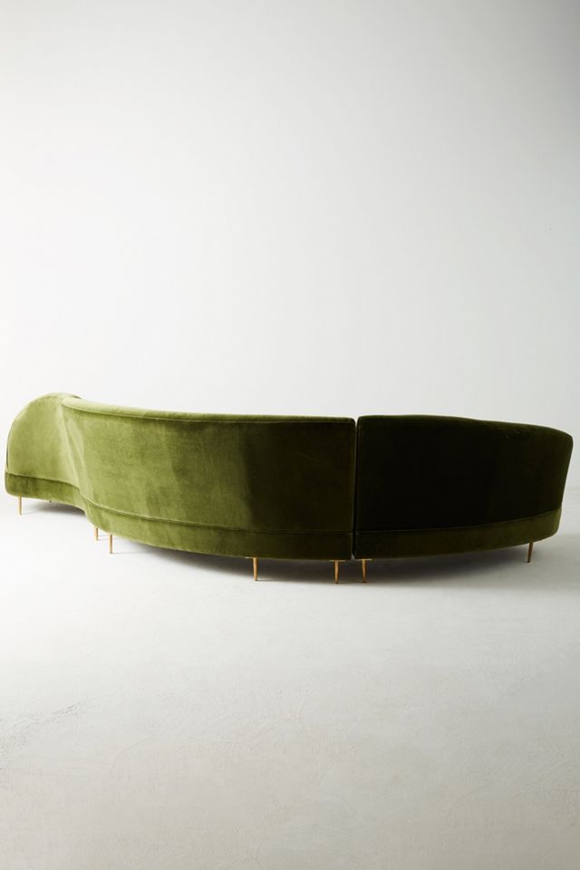 Grace Serpentine Three-Piece Sectional #1