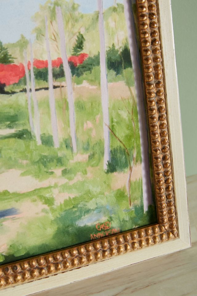 Scarlet Fields Ablaze Wall Art #1