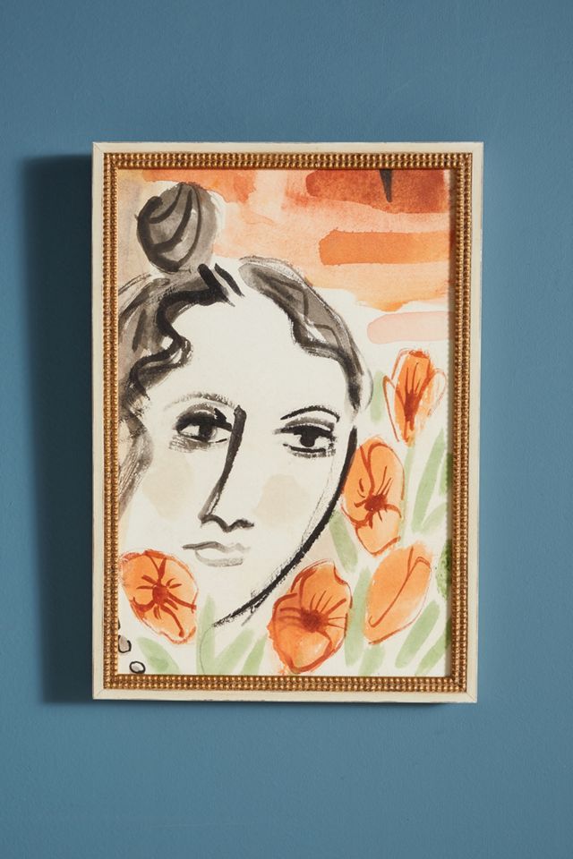 Verity in the Garden Wall Art #1