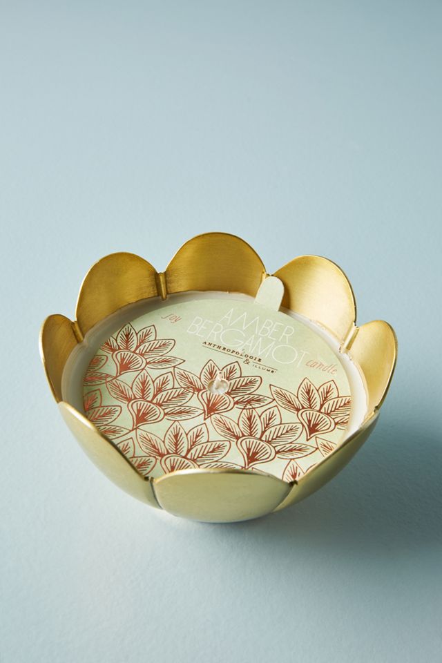Metallic Flower Candle #1