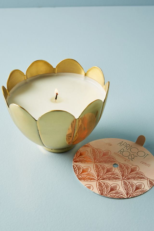 Metallic Flower Candle #1