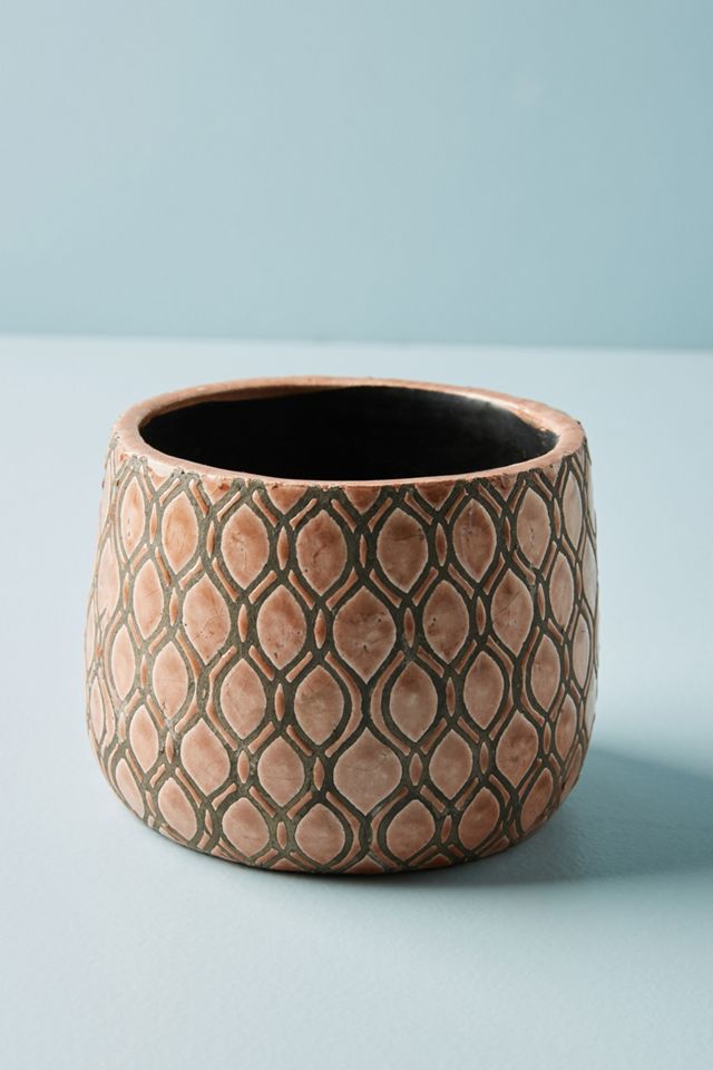 Patterned Stoneware Pot #1