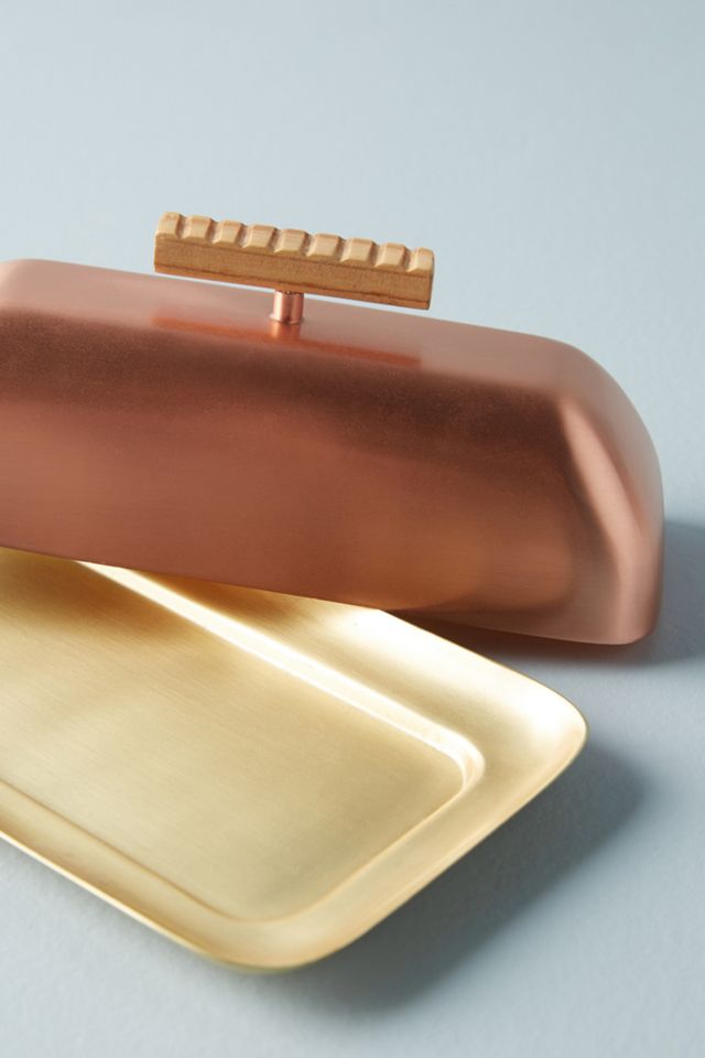 Metalwood Butter Dish #1