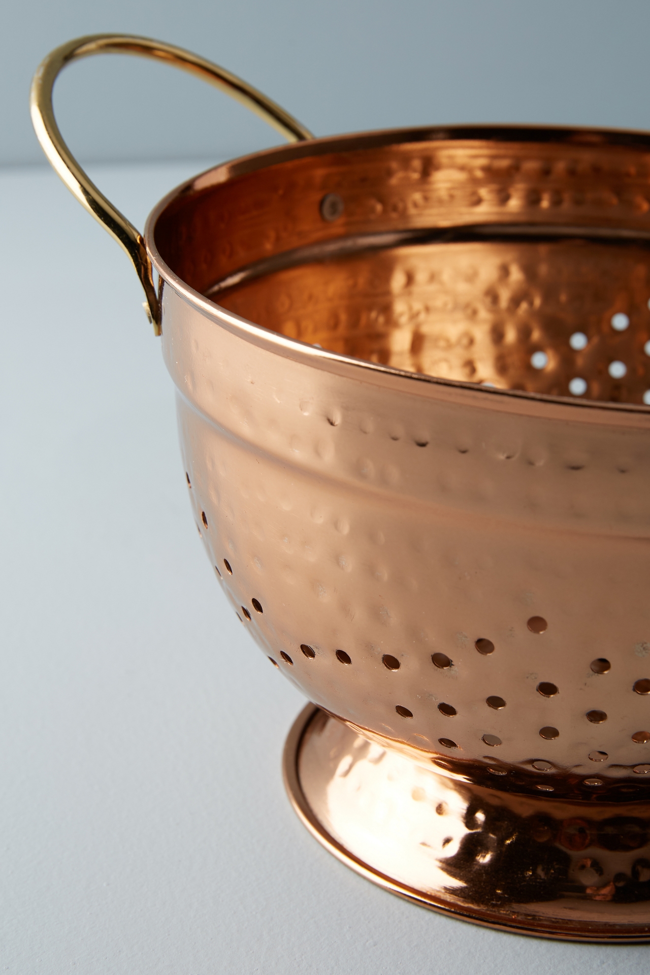 Hammered Copper Colander