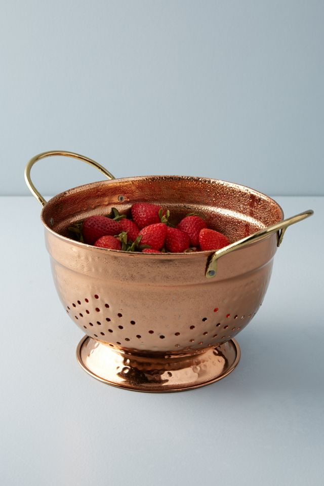 Hammered Copper Colander #2