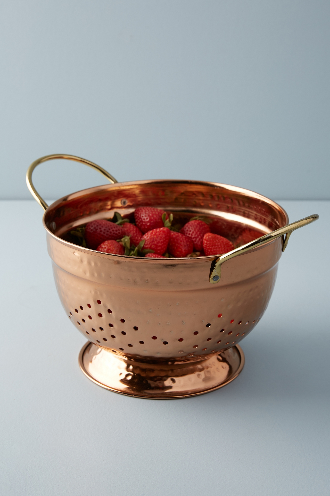 Hammered Copper Colander