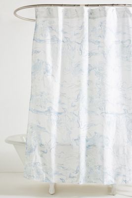 Marbled Shower Curtain
