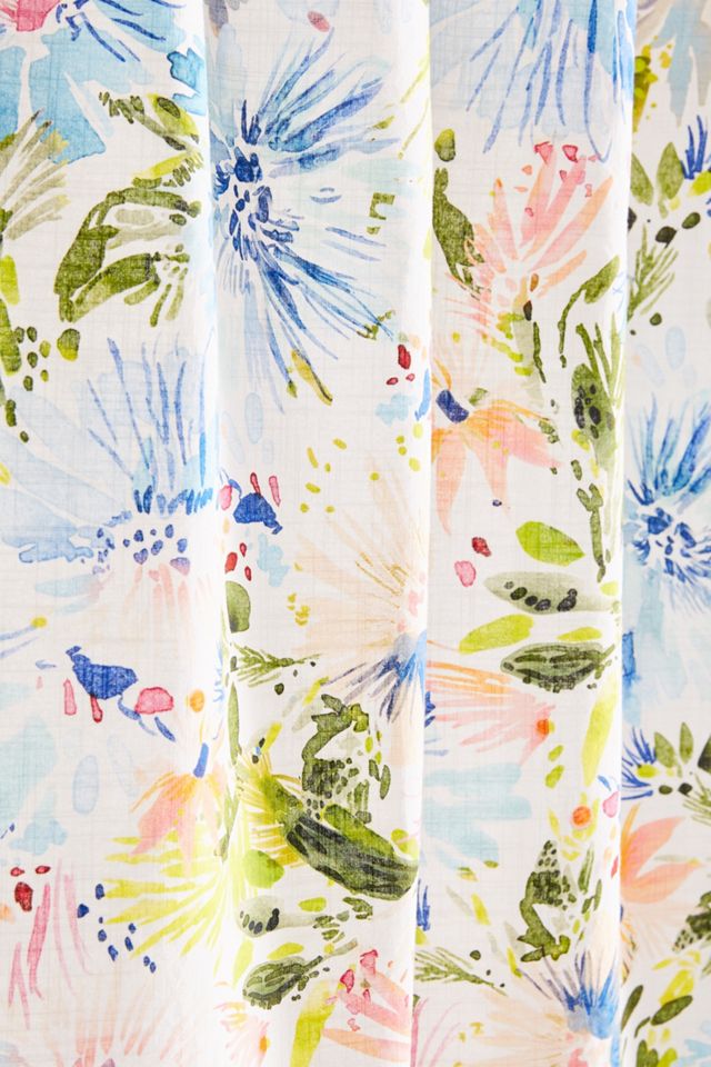 Lillian Farag Petal Splash Shower Curtain #1