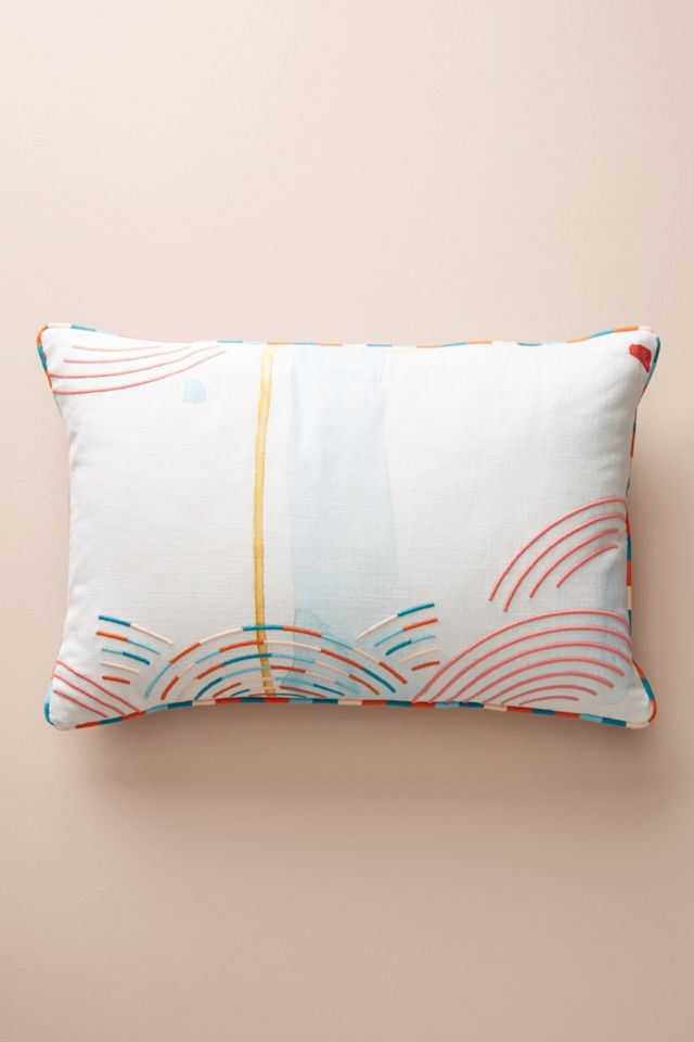 Abstract Watercolor Pillow #3