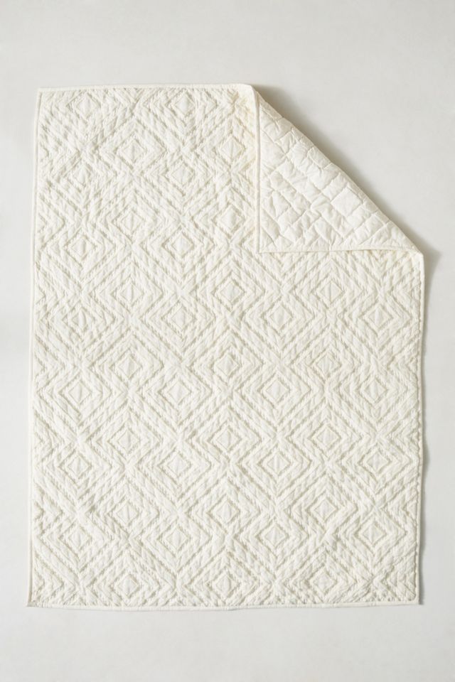 Tufted Chevron Toddler Quilt #2