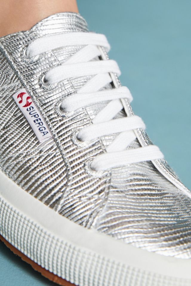 Superga Embossed Metallic Sneakers #1