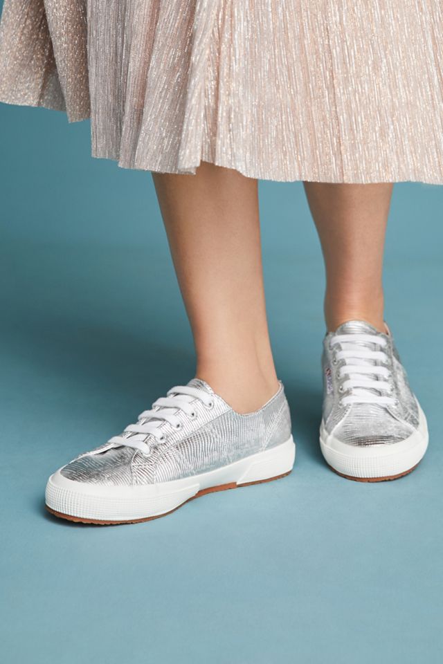 Superga Embossed Metallic Sneakers #3