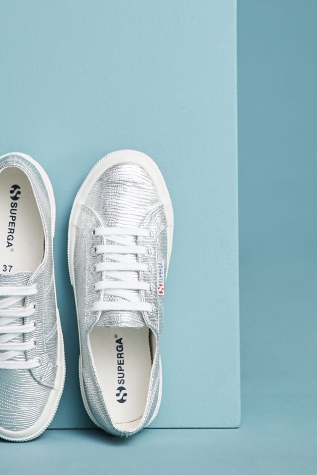 Superga Embossed Metallic Sneakers #4