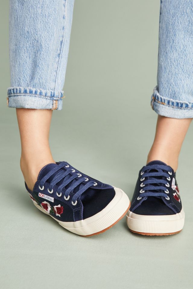 Superga Floral Satin Sneakers #1