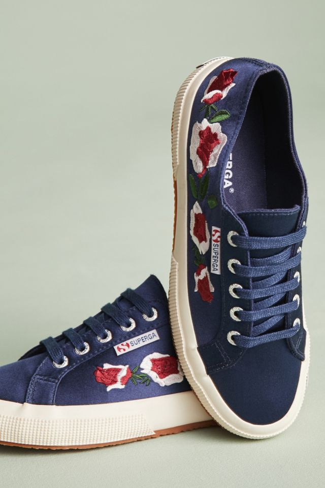 Superga Floral Satin Sneakers #3