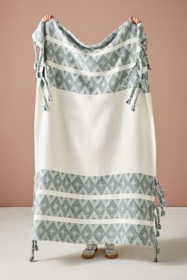Woven Poppie Throw Blanket