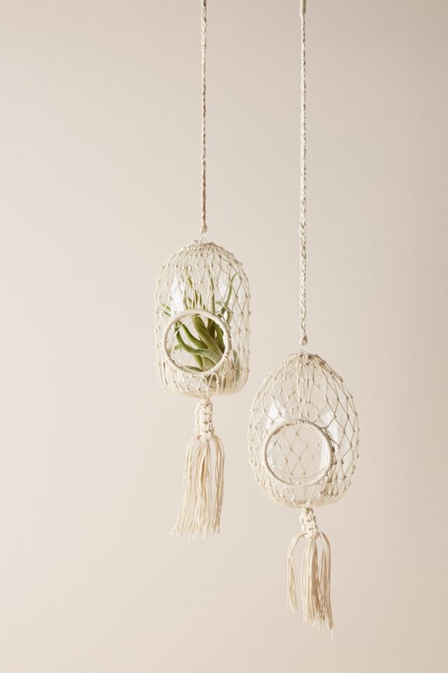 Macrame Hanging Birdhouse #1