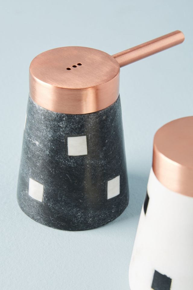 Geo Marble Salt & Pepper Shakers #1