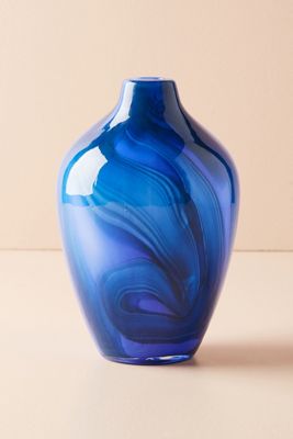 Swirled Glass Vase