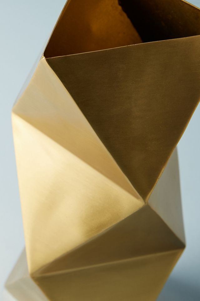 Faceted Metal Vase #2