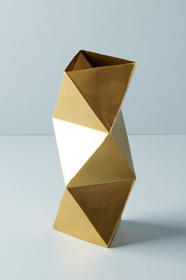Faceted Metal Vase #1