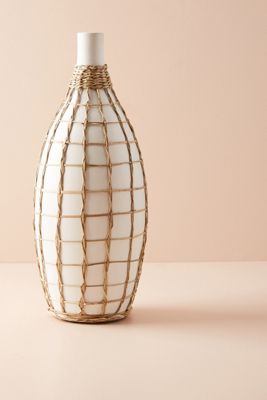 Wrapped Seagrass Vase