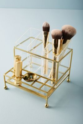 Faceted Vanity Organizer