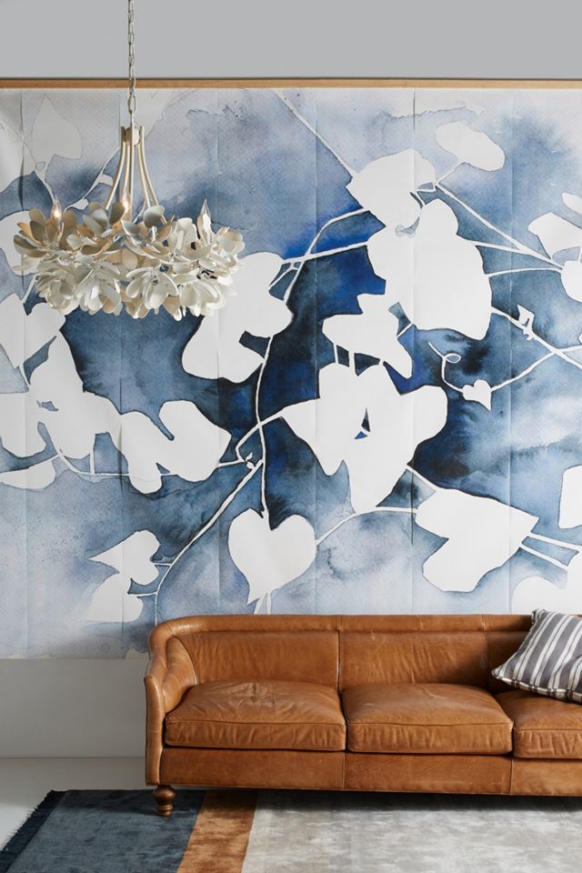 Indigo In Bloom Mural