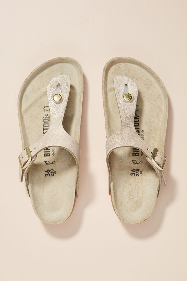 Birkenstock Metallic Gizeh Sandals Anthropologie