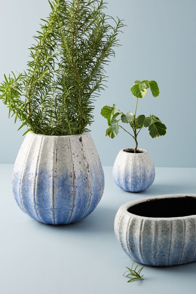 Glazed Indigo Pot #6